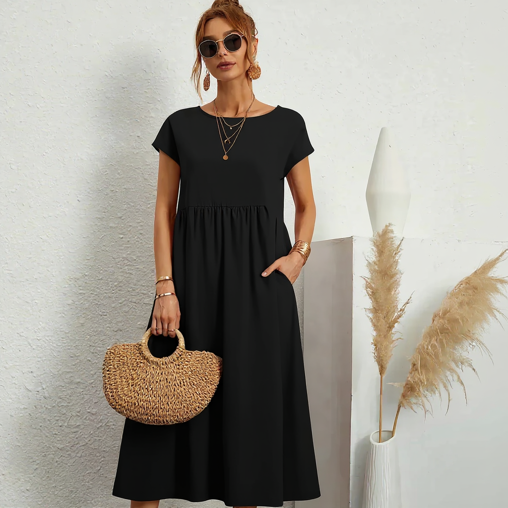 Harper | Women Breathable Midi Dress | Relaxed Fit