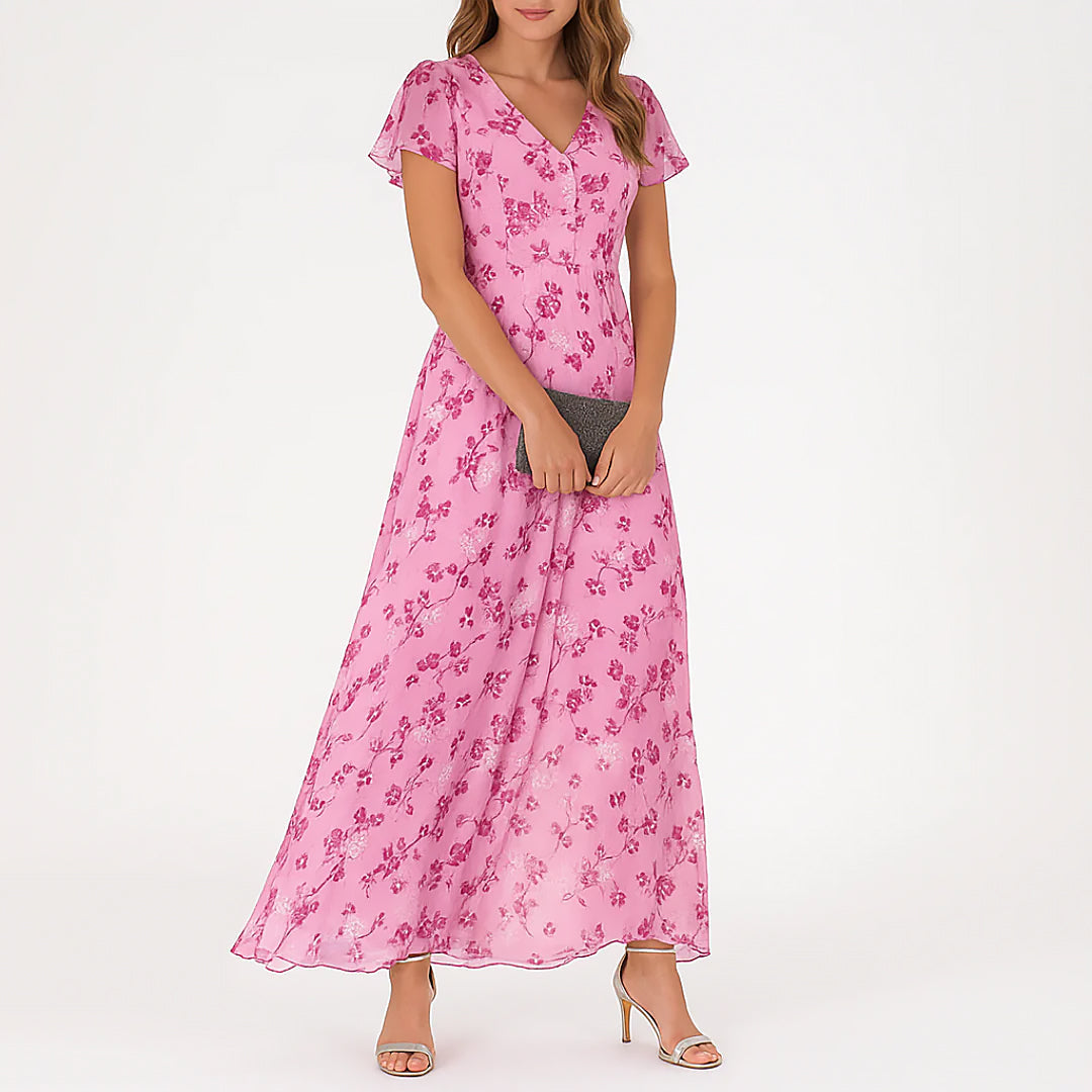 Sienna | Women Flowing Maxi Dress | Textured Fit