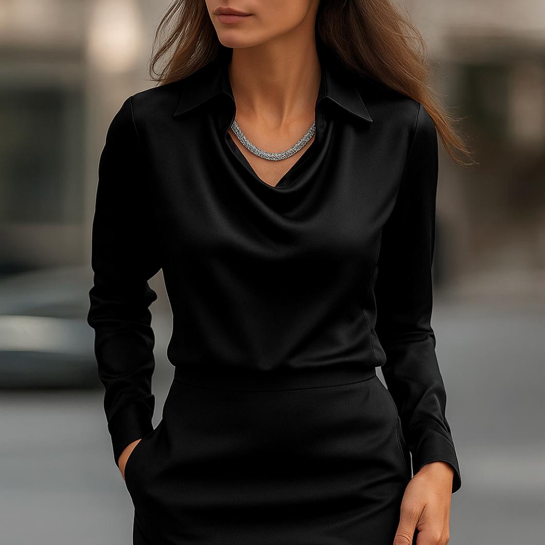 Yasmin | Women’s Draped Blouse | Elegant Fit