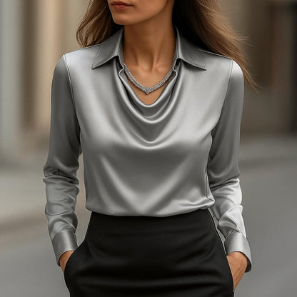 Yasmin | Women’s Draped Blouse | Elegant Fit