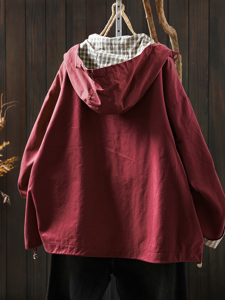 Matilda - Plus Size Women Hooded Cotton Cardigan Coat