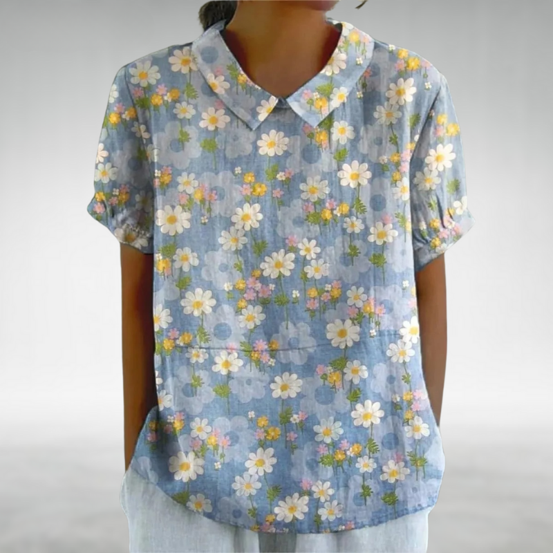 Sophia™ - Retro floral blouse