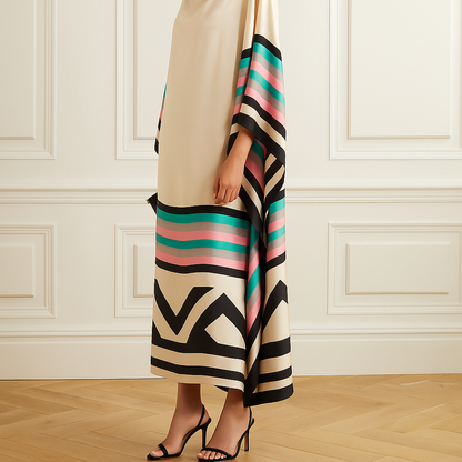 Isla | Women Striped Patchwork Dress | Flowy & Versatile