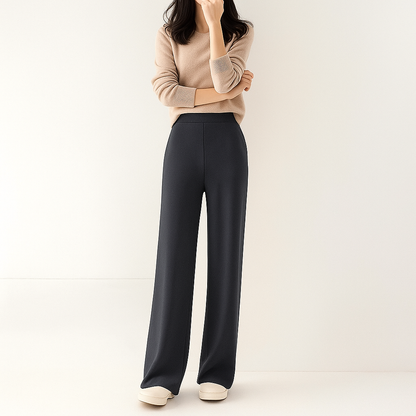 Mira | Women Tapered Wool Pants | High-Waist
