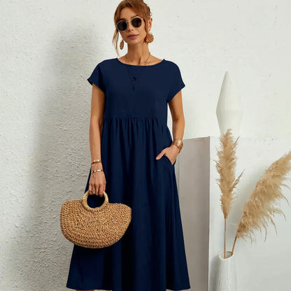Harper | Women Breathable Midi Dress | Relaxed Fit