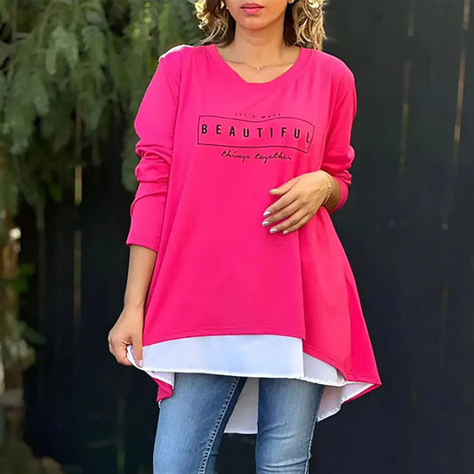 Mattina | Women Layered-Look Tee | Effortless