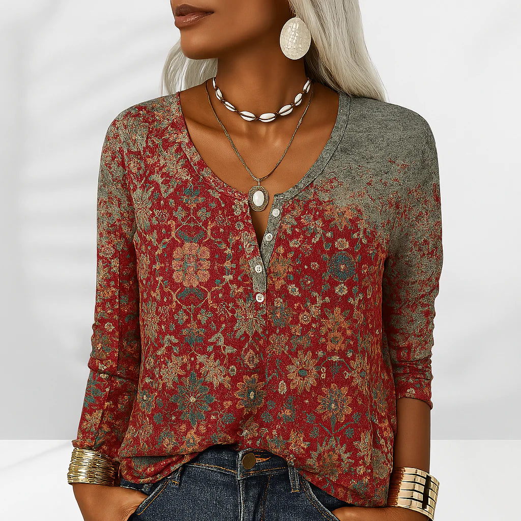 Kendra | Women’s Floral Blouse | Breathable Elegance