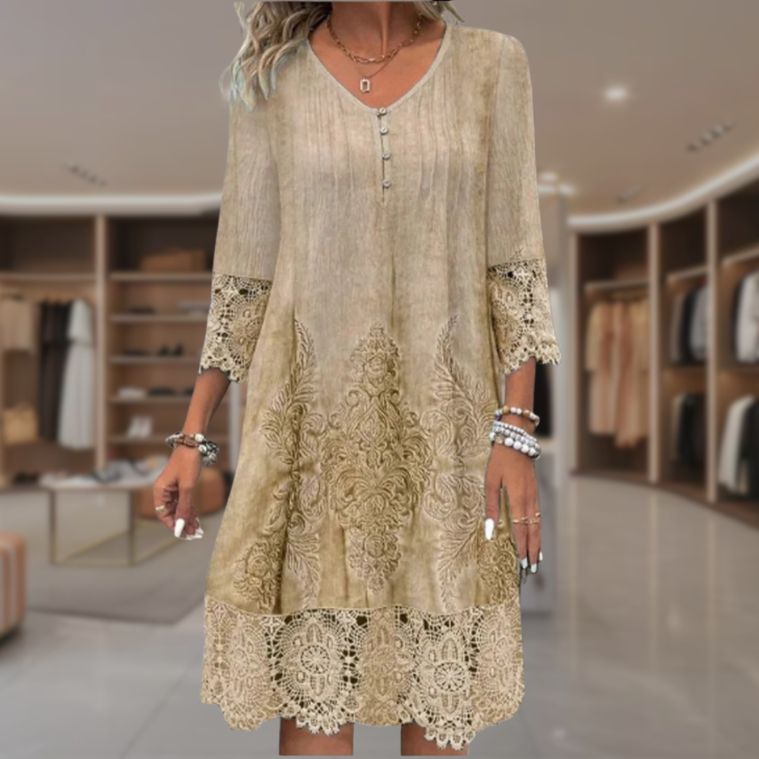 Carol - Flattering Lace Dress