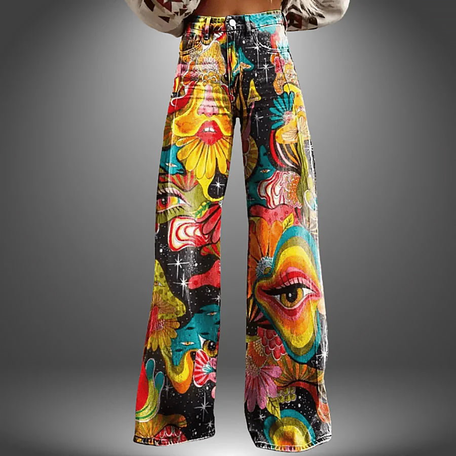Delilah | Women Artistic Wide Pants | Bold Expression