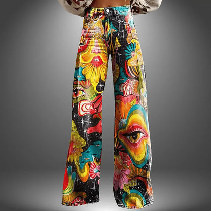 Delilah | Women Artistic Wide Pants | Bold Expression