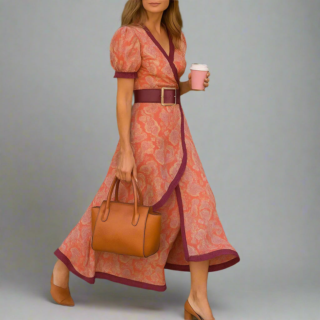 Vivi | Women Floral Midi Dress | Elegant Fit