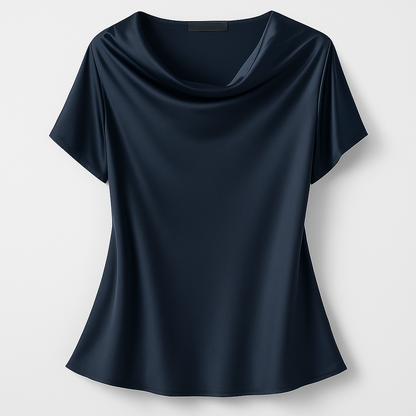 Piper | Women Draped Blouse | Casual Elegance