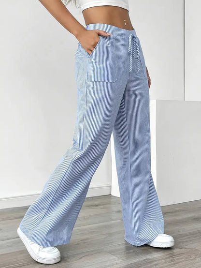 Alina | Women's Striped Pants | Comfortable & Flattering