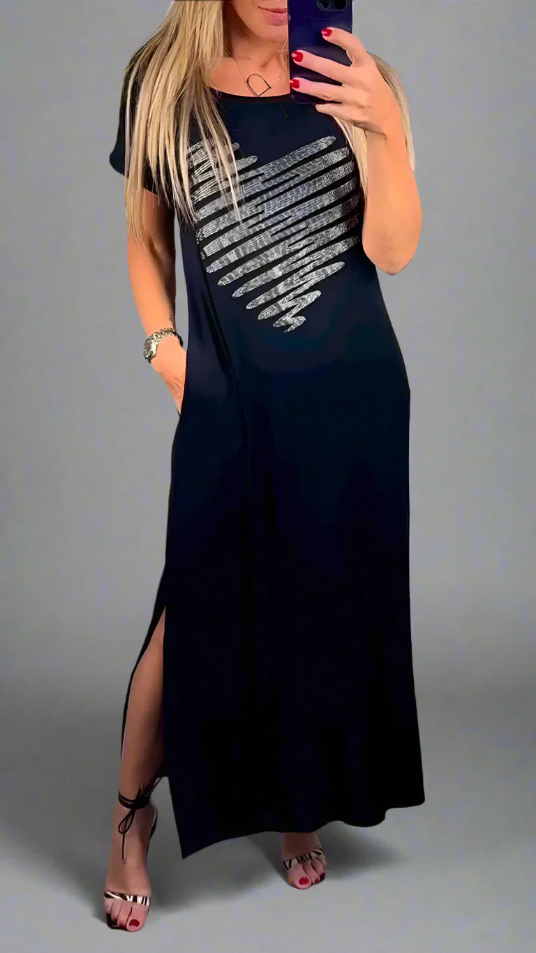 Isla | Women Printed Maxi Dress | Functional Style