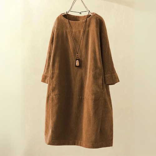 Morgan | Women Corduroy Tunic Dress | Relaxed Fit