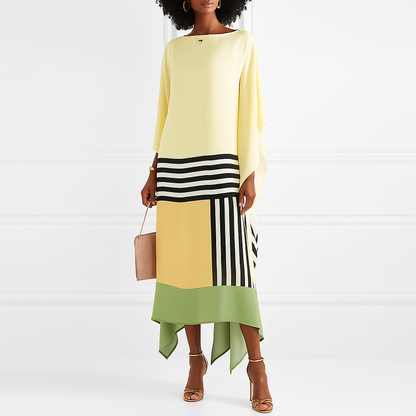 Isla | Women Striped Patchwork Dress | Flowy & Versatile