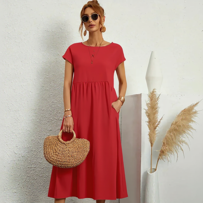 Harper | Women Breathable Midi Dress | Relaxed Fit