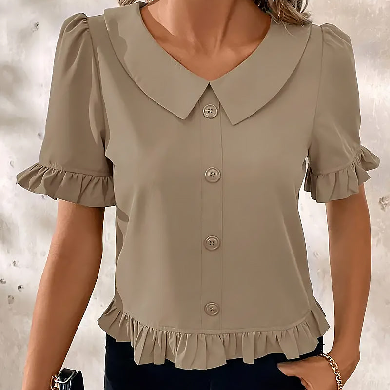 Ruby | Women Ruffle-Accent Blouse | Elegant