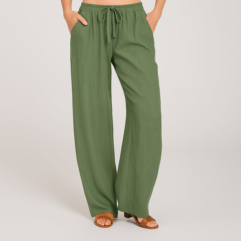 Averie | Women’s Breathable Linen Trousers | Relaxed Elegance