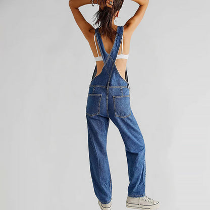 Tayla | Women Structured Denim Jumpsuit | Functional Detail