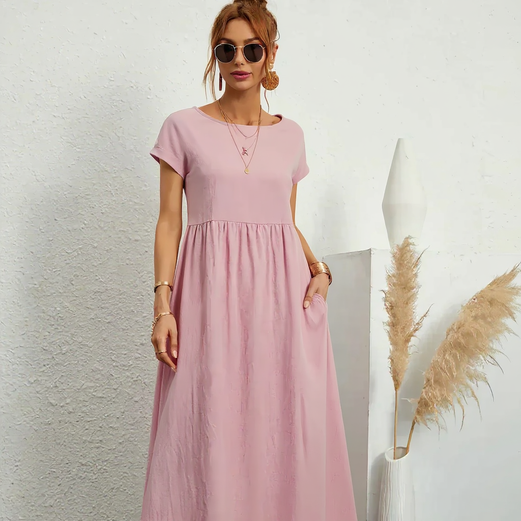 Harper | Women Breathable Midi Dress | Relaxed Fit