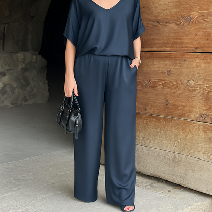 Matilda | Women Draped Two-Piece Set | Effortless Elegance