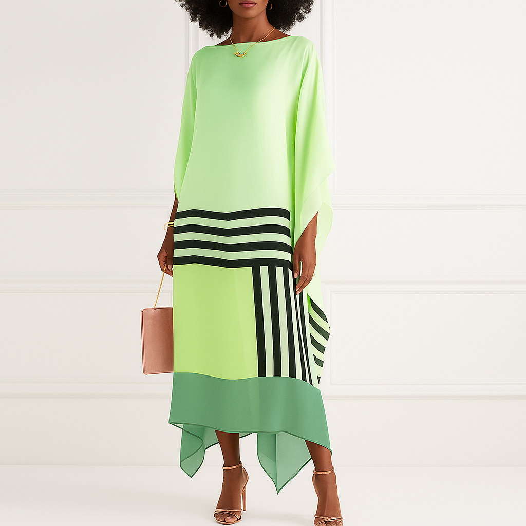 Isla | Women Striped Patchwork Dress | Flowy & Versatile