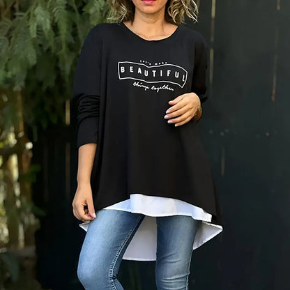 Mattina | Women Layered-Look Tee | Effortless