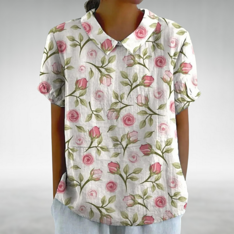 Sophia™ - Retro floral blouse