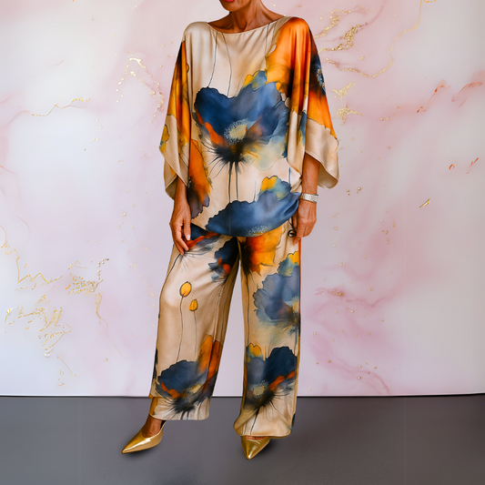 Debby™ | Satin Two-Piece Women's Set