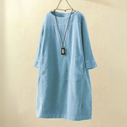 Morgan | Women Corduroy Tunic Dress | Relaxed Fit