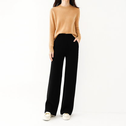Mira | Women Tapered Wool Pants | High-Waist