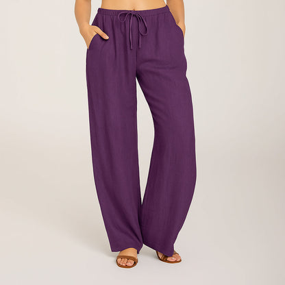 Averie | Women’s Breathable Linen Trousers | Relaxed Elegance