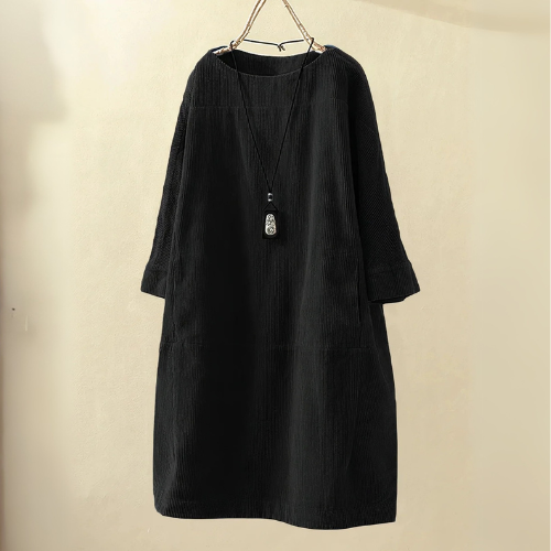Morgan | Women Corduroy Tunic Dress | Relaxed Fit