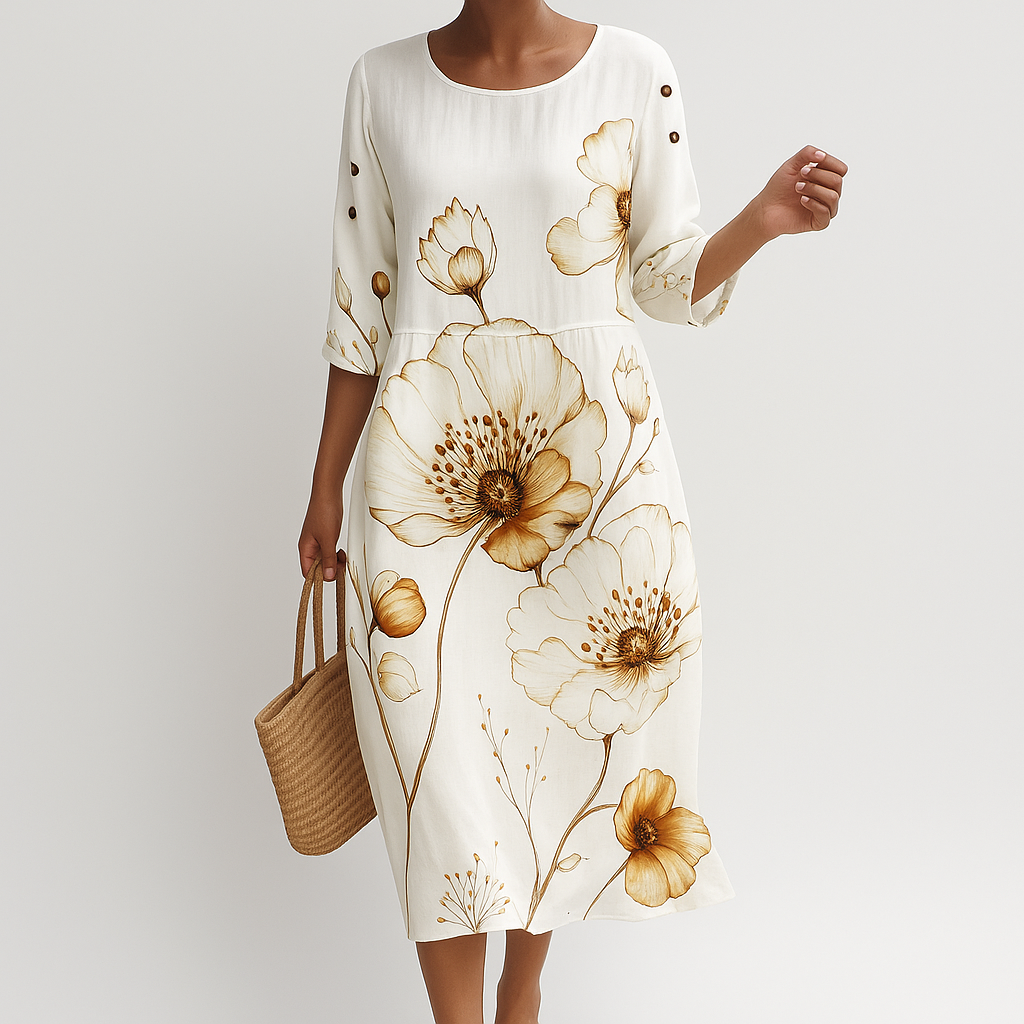 Miranda | Women Elegant Maxi Dress | Floral Design
