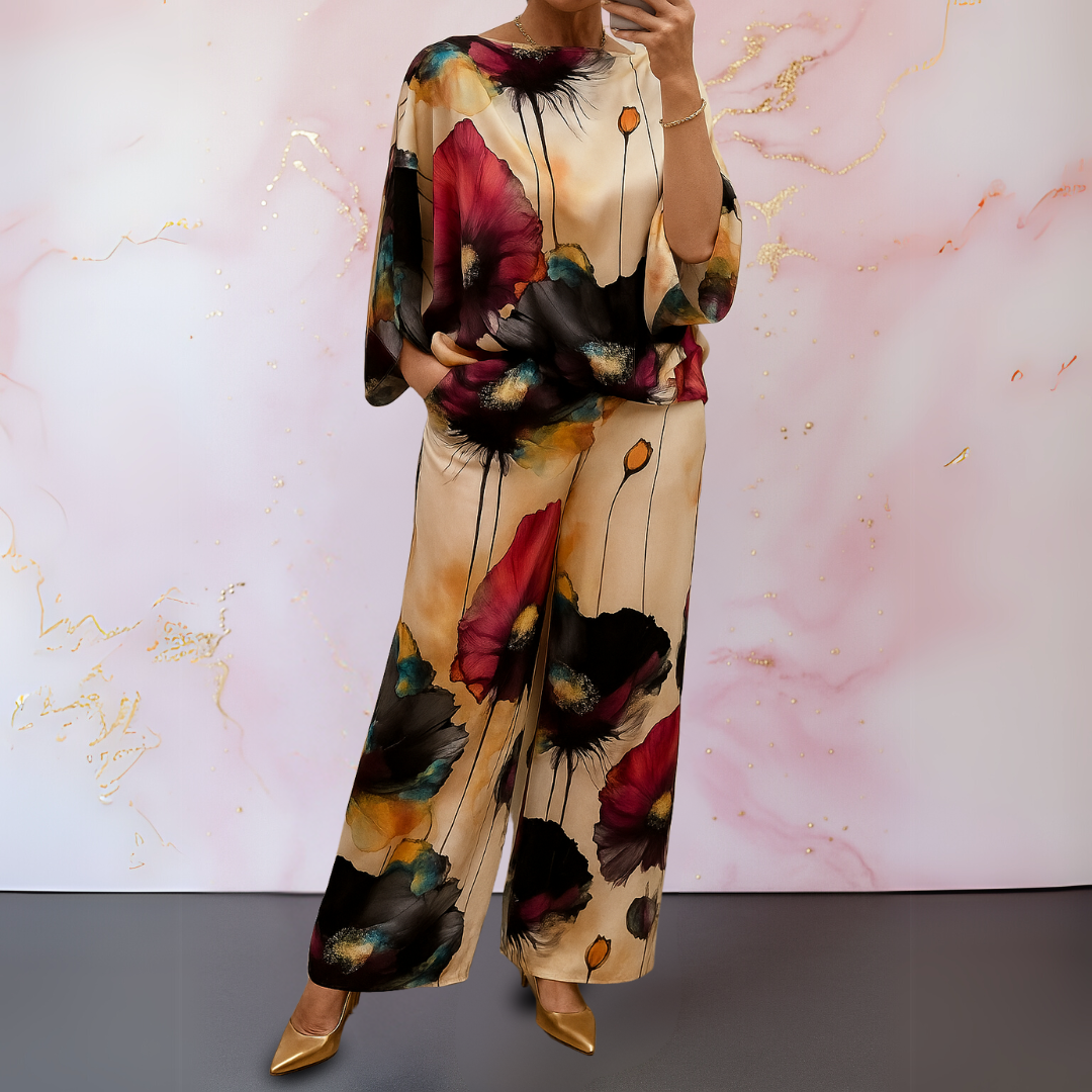 Debby™ | Satin Two-Piece Women's Set