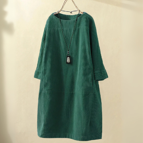 Morgan | Women Corduroy Tunic Dress | Relaxed Fit