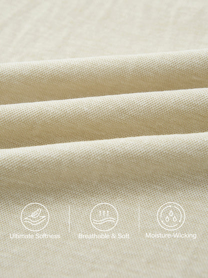 Lisa™ | Cotton-linen Mid Rise Straight Leg Pant