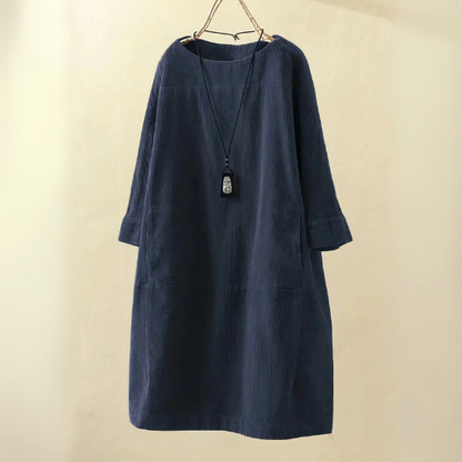 Morgan | Women Corduroy Tunic Dress | Relaxed Fit