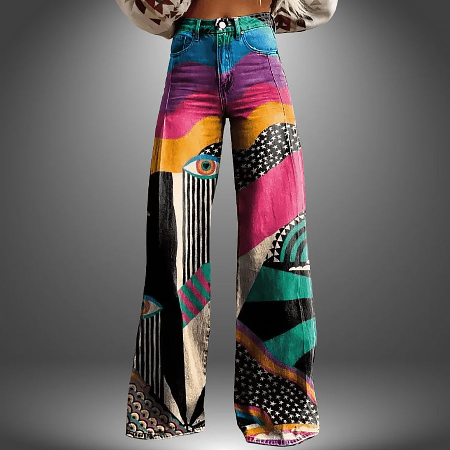 Delilah | Women Artistic Wide Pants | Bold Expression
