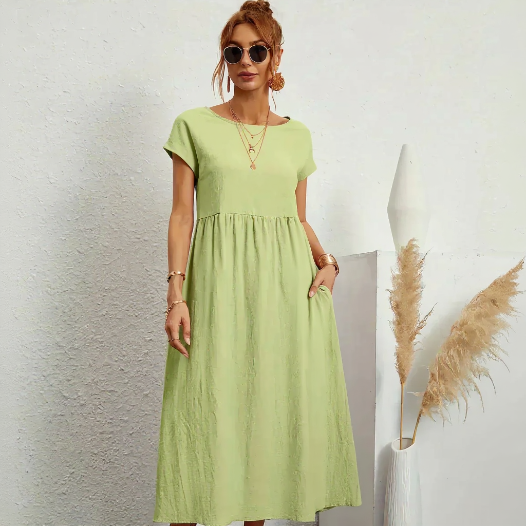 Harper | Women Breathable Midi Dress | Relaxed Fit