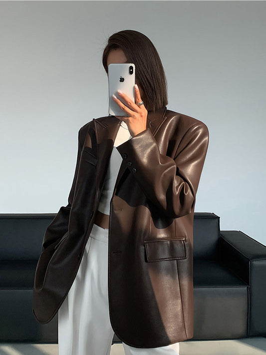 Zara | Women Faux Blazer | Longline & Structured