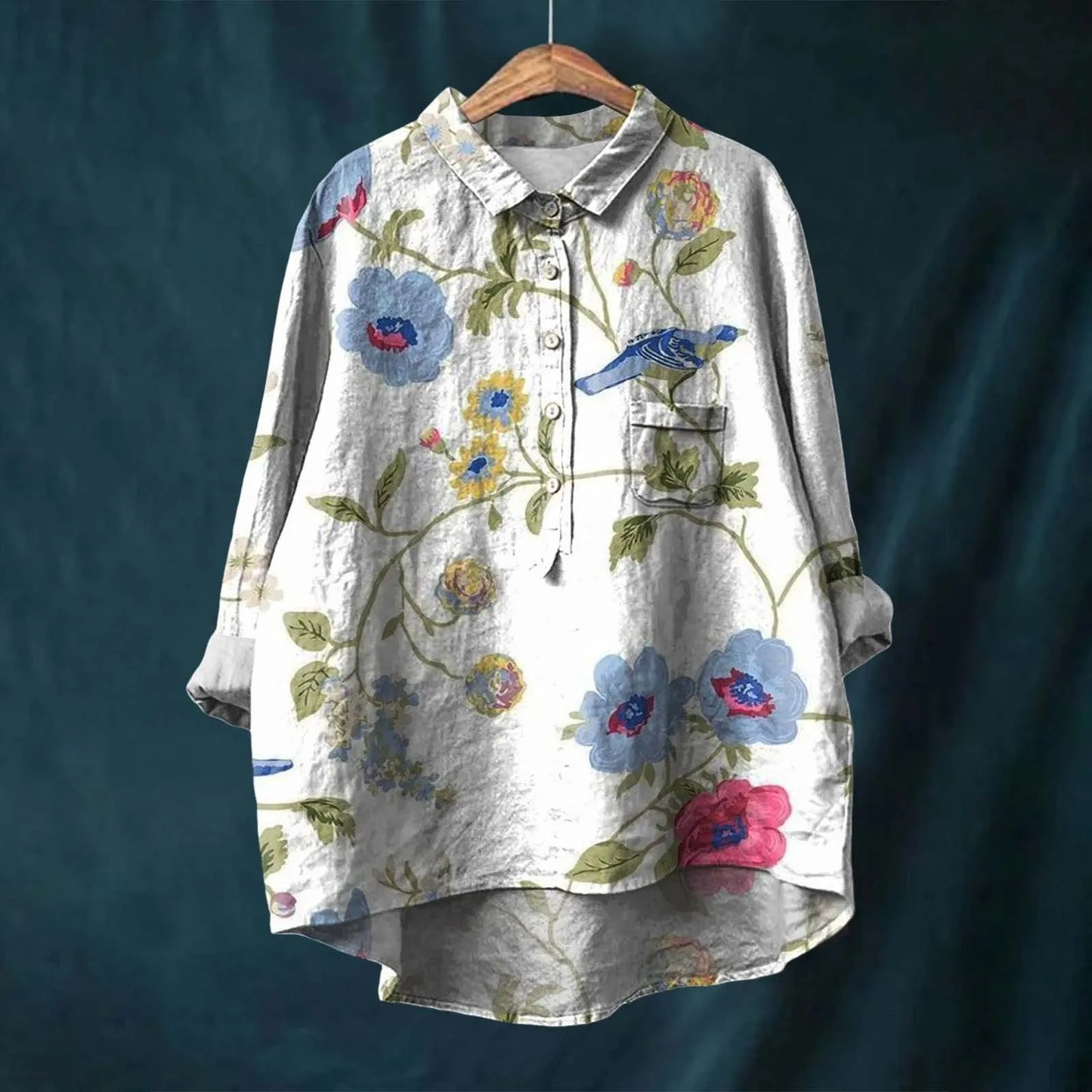 Anni | Women Breathable Linen Shirt | Relaxed Fit