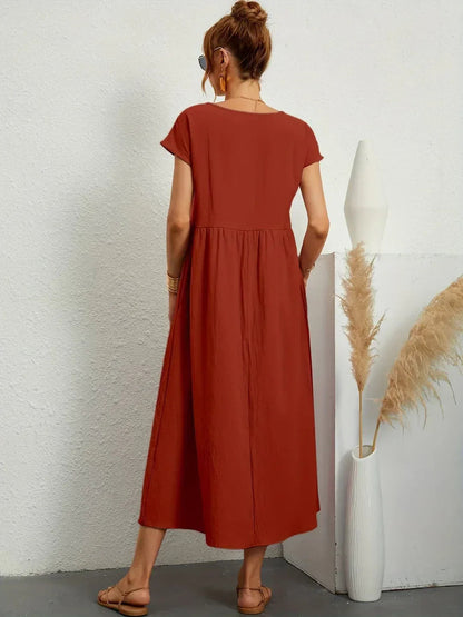 Harper | Women Breathable Midi Dress | Relaxed Fit