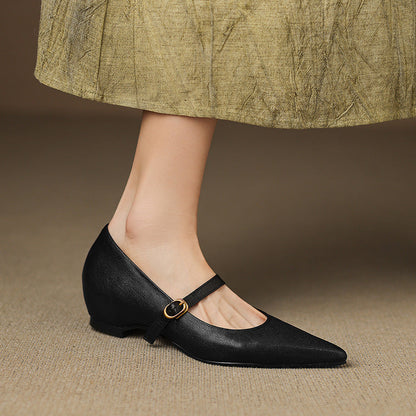 Grace - Genuine Leather Heels