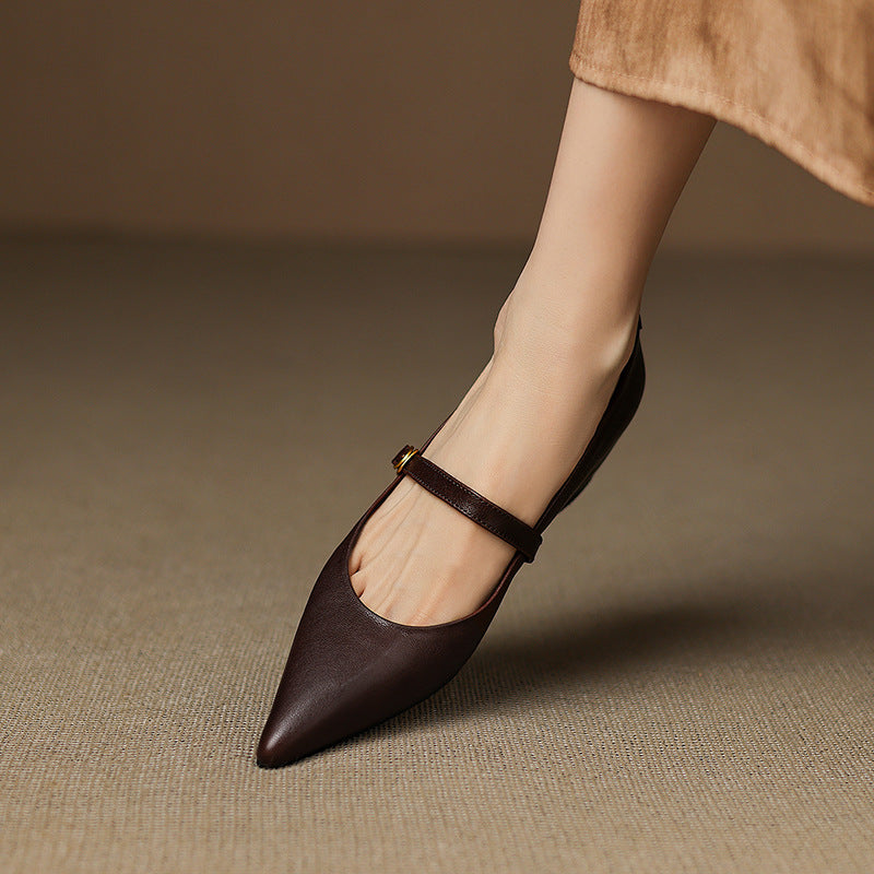 Grace - Genuine Leather Heels