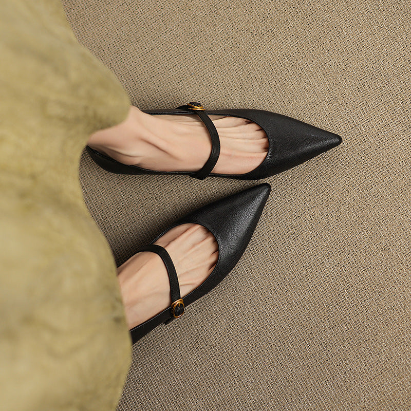 Grace - Genuine Leather Heels