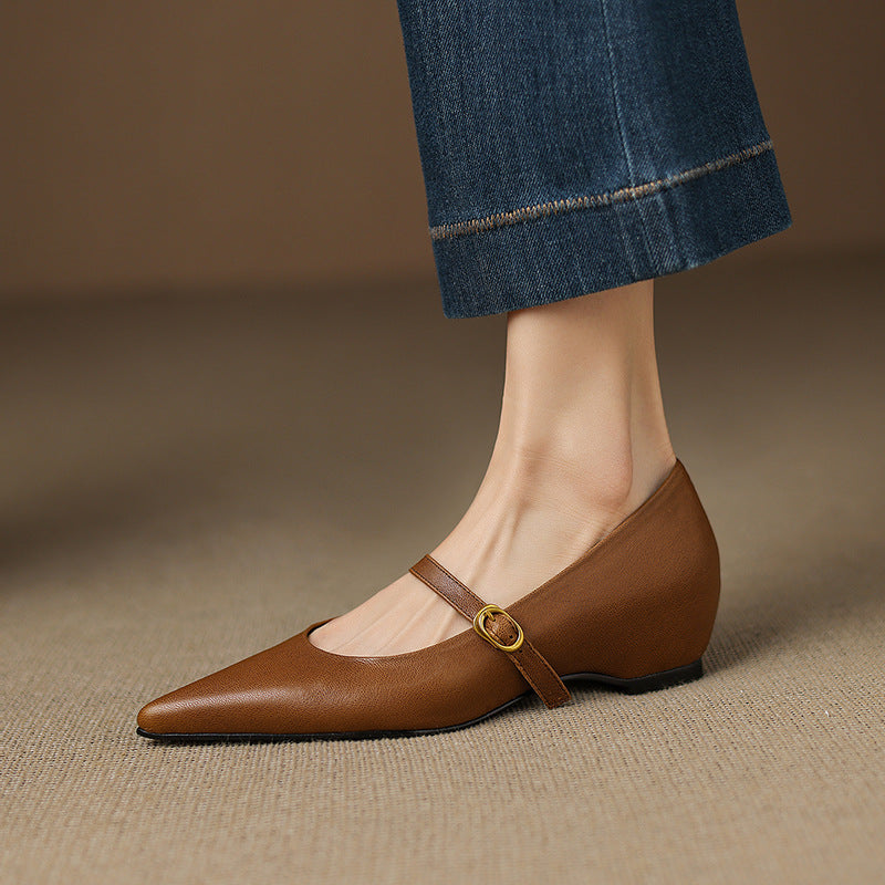 Grace - Genuine Leather Heels