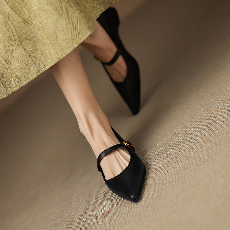 Grace - Genuine Leather Heels