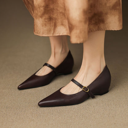 Grace - Genuine Leather Heels